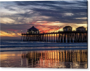 Huntington Beach Winter Sunset - Acrylic Print
