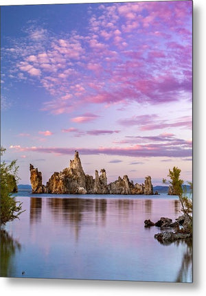 Mono Lake with Cotton Candy - Metal Print