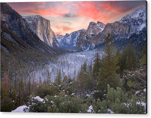 Tunnel View at Yosemite - Acrylic Print