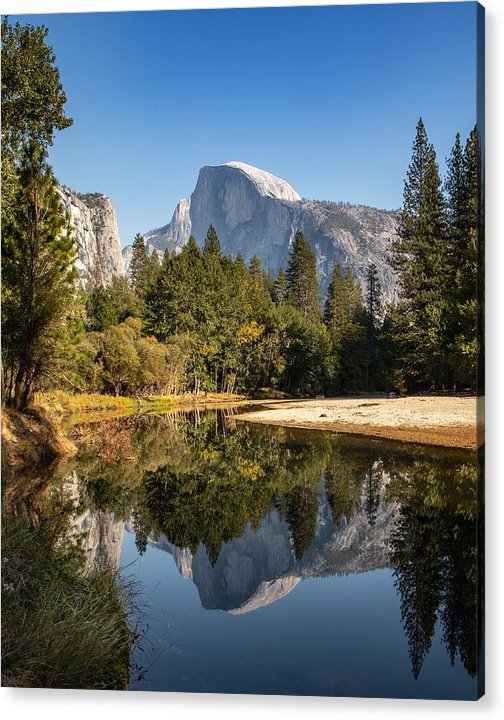 Yosemite Half Done Reflection - Acrylic Print
