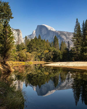 Yosemite Half Done Reflection - Art Print